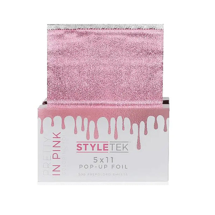 Styletek Pretty In Pink Embossed Pop-Up Foil 500ct 5x11 by The Warehouse Salon