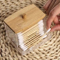 Stylish 7oz Bathroom Organizer - Freestanding Swab & Pad Holder by DailySale