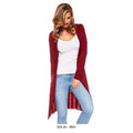 Stylish Long Hooded Cardigan - Assorted Colors by DailySale