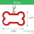 Sublimation Blank Pet Tag Double sided -Blue/Pink/Red/Black by INNOSUB USA