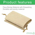 Sublimation Blank Wine Bag Burlap | Bottle Sleeve | INNOSUB USA by INNOSUB USA