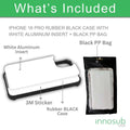 Sublimation Blanks 2D Bumper Anti-Shock Case for iPhone 15|16|17 Series - With White Glossy Aluminum Insert by INNOSUB USA