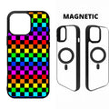 Sublimation Blanks 2D Magnetic Black Rubber Cases for iPhone 17|16|15|14|13|12|Air|Plus|Pro|Pro Max by INNOSUB USA