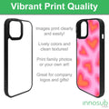 Sublimation Blanks 2D Magnetic Black Rubber Cases for iPhone 17|16|15|14|13|12|Air|Plus|Pro|Pro Max by INNOSUB USA