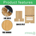 Sublimation Blanks Bamboo Mobile Phone Stand-Holder For iPhone/Android by INNOSUB USA