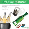 Sublimation blanks Bottle Opener Blanks | Print 2 Sided |Silver |White | by INNOSUB USA by INNOSUB USA