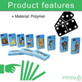 Sublimation Blanks Dominoes - Polymer Domino Game Set by INNOSUB USA
