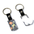Sublimation Blanks Elegant Keychain with Aluminum Insert Chain |Leather |by INNOSUB USA by INNOSUB USA
