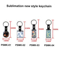 Sublimation Blanks Elegant Keychain with Aluminum Insert Chain |Leather |by INNOSUB USA by INNOSUB USA