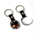Sublimation Blanks Elegant Keychain with Aluminum Insert Chain |Leather |by INNOSUB USA by INNOSUB USA