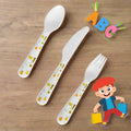 Sublimation Blanks flatware set Polymer Kid's Knife Spoon Fork Plate Cup Bowl by INNOSUB USA