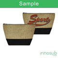 Sublimation Blanks Linen Cosmetic Bag Pencil Bags 24*18.5cm - Brown by INNOSUB USA