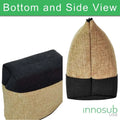 Sublimation Blanks Linen Cosmetic Bag Pencil Bags 24*18.5cm - Brown by INNOSUB USA