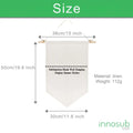 Sublimation Blanks Linen Decorate Flag - 50x32cm | Printing 1 Side - By INNOSUB USA by INNOSUB USA