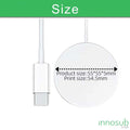 Sublimation Blanks Magnetic Wireless Charger - 15W With LED - Black/White by INNOSUB USA