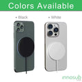 Sublimation Blanks Magnetic Wireless Charger - 15W With LED - Black/White by INNOSUB USA