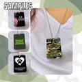 Sublimation Blanks Military ID Tag - SILVER - 1 Side Print + Chain 28 inch by INNOSUB USA