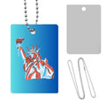Sublimation Blanks Military ID Tag - SILVER - 1 Side Print + Chain 28 inch by INNOSUB USA