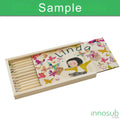 Sublimation Blanks Pencil Box with 12 pcs Color Pencils | PlyWood Brush Set by INNOSUB USA