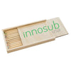 Sublimation Blanks Pencil Box with 12 pcs Color Pencils | PlyWood Brush Set