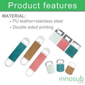 Sublimation Blanks PU Leather Bottle Openers - Green|Pink|Brown by INNOSUB USA
