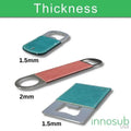 Sublimation Blanks PU Leather Bottle Openers - Green|Pink|Brown by INNOSUB USA