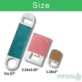 Sublimation Blanks PU Leather Bottle Openers - Green|Pink|Brown by INNOSUB USA