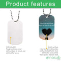 Sublimation Dog Tag Necklace Blank - 2 Sided | Custom Military Id | Sublimation Pet ID by INNOSUB USA by INNOSUB USA