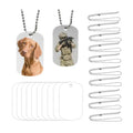 Sublimation Dog Tag Necklace Blank - 2 Sided | Custom Military Id | Sublimation Pet ID by INNOSUB USA by INNOSUB USA