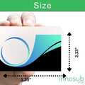 Sublimation Double-Sided White Aluminum Business Cards by INNOSUB USA