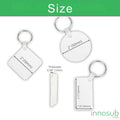 Sublimation Keychain Blank - 2 Sided | Fiberglass Keychain | Sublimation Keychain | by INNOSUB USA by INNOSUB USA