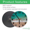 Sublimation MDF Wall Clock Blanks | 8" & 12" | by INNOSUB USA by INNOSUB USA