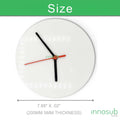 Sublimation MDF Wall Clock Blanks | 8" & 12" | by INNOSUB USA by INNOSUB USA