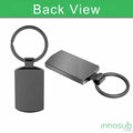 Sublimation Oblong Elegant Keychain - Black Key Tag by INNOSUB USA