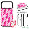 Sublimation Phone Black Rubber Cases for iPhone 17|16|15|14|13|12|11|Air|Plus|Pro|ProMax - Aluminum Insert