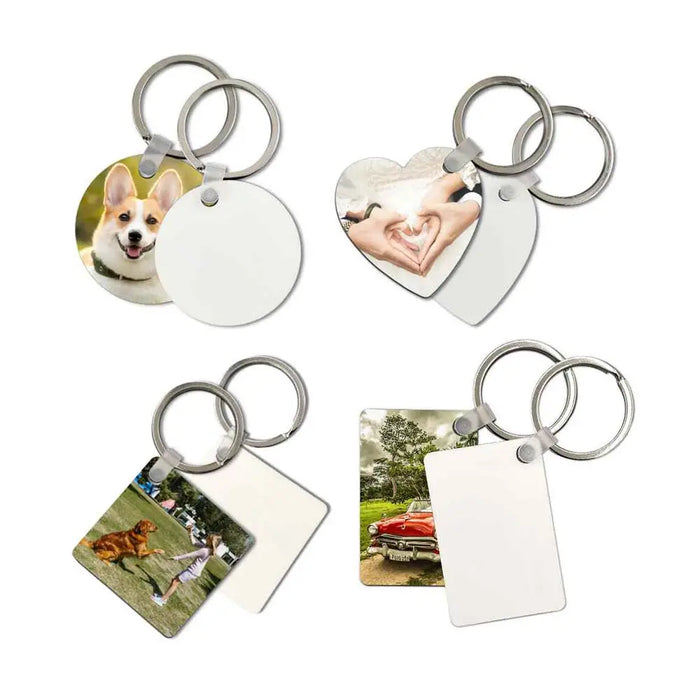 Sublimation Printing MDF Keychain Blank - 2 Sided | Custom Keychain | Sublimation Keychain | Heat Transfer Keychain by INNOSUB USA by INNOSUB USA
