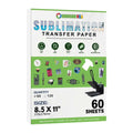Sublimation Transfer Paper for InkJet Printers 8.5"X11", Pack of 60/120/480 Sheets by INNOSUB USA by INNOSUB USA