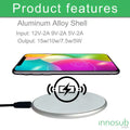 Sublimation Wireless Charging LED Pad Compatible with iPhone & Samsung by INNOSUB USA