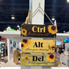 Three Piece Sublimation Blank Wall Hanging Wood Sign with Hemp Rope