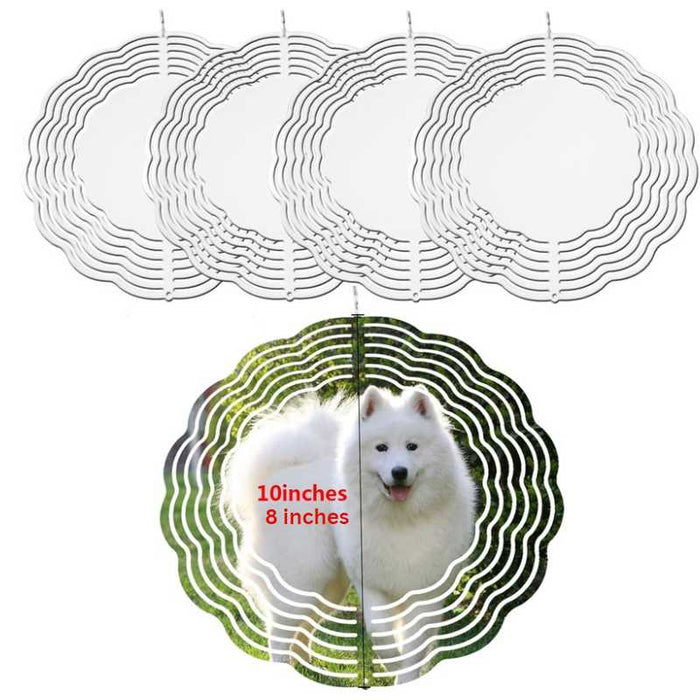 Sublimation Metal Wind Spinner Blanks | Indoor & Outdoor Decoration | 8 & 10 Inch by INNOSUB USA