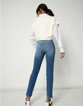 Sultana High Rise Slim Straight Jeans by Boutique 23
