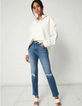 Sultana High Rise Slim Straight Jeans by Boutique 23
