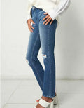 Sultana High Rise Slim Straight Jeans by Boutique 23