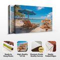 Summer Beach Family Names Sign by Tailored Canvases
