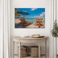 Summer Beach Family Names Sign by Tailored Canvases