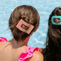 Summer Crush Large Flat Rectangle Hair Clip by TELETIES