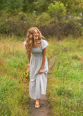Summer Flutter Sleeve Midi Dress: XL by Boutique 23