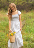 Summer Flutter Sleeve Midi Dress: XL by Boutique 23