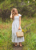 Summer Flutter Sleeve Midi Dress: XL by Boutique 23