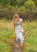 Summer Flutter Sleeve Midi Dress: XL by Boutique 23